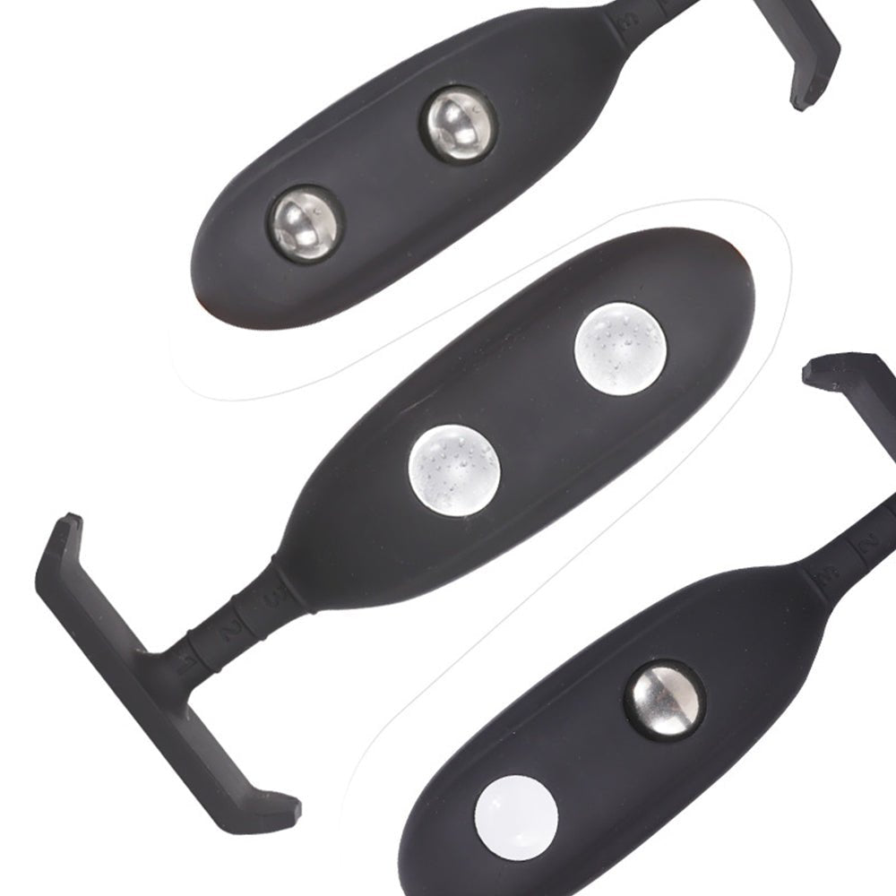 TaRiss's 5点セット 外出用アナルプラグ ステンレスボール ビー玉 ボール装着可 アナル拡張 外出用 シリコン製 ブラック 3.5cmx12.8cm - TaRiss's