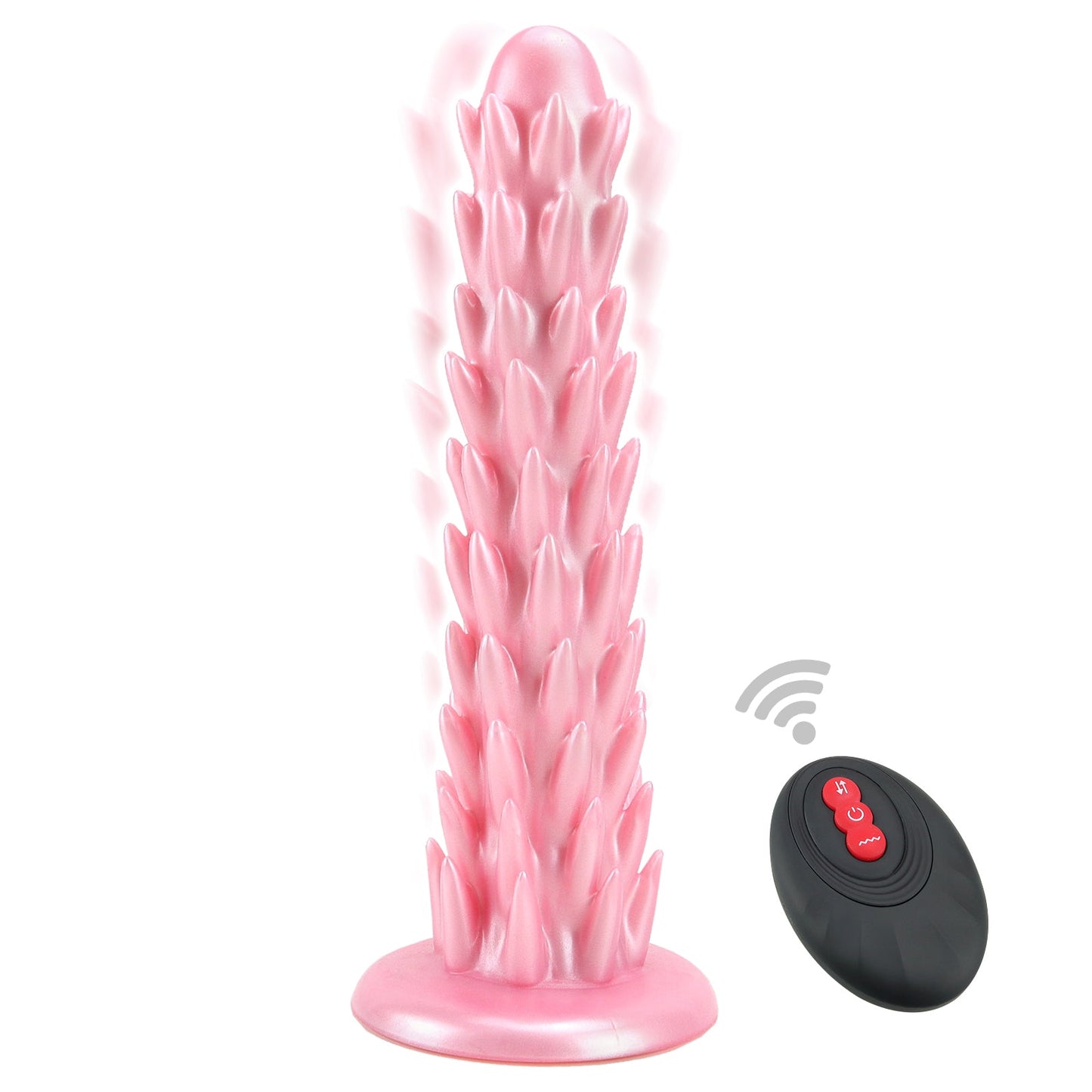 TaRiss's ドラコンちゃん5代目 アナルバイブ 逆刺付き 骨入れ 7段階振動モード 磁石吸引で充電 吸盤仕様 液体シリコン - TaRiss's