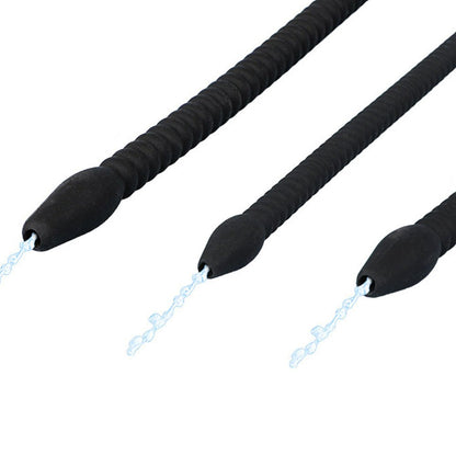 TaRiss's 尿道ブジー 尿道プラグ 貫通式 蓋付き ネジ山形 尿道責め 尿道拡張 シリコン製 - TaRiss's