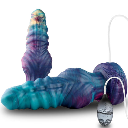 TaRiss's 貫通式アナルプラグ 模擬射精付き 突起あり 吸盤付き 液体シリコン - TaRiss's