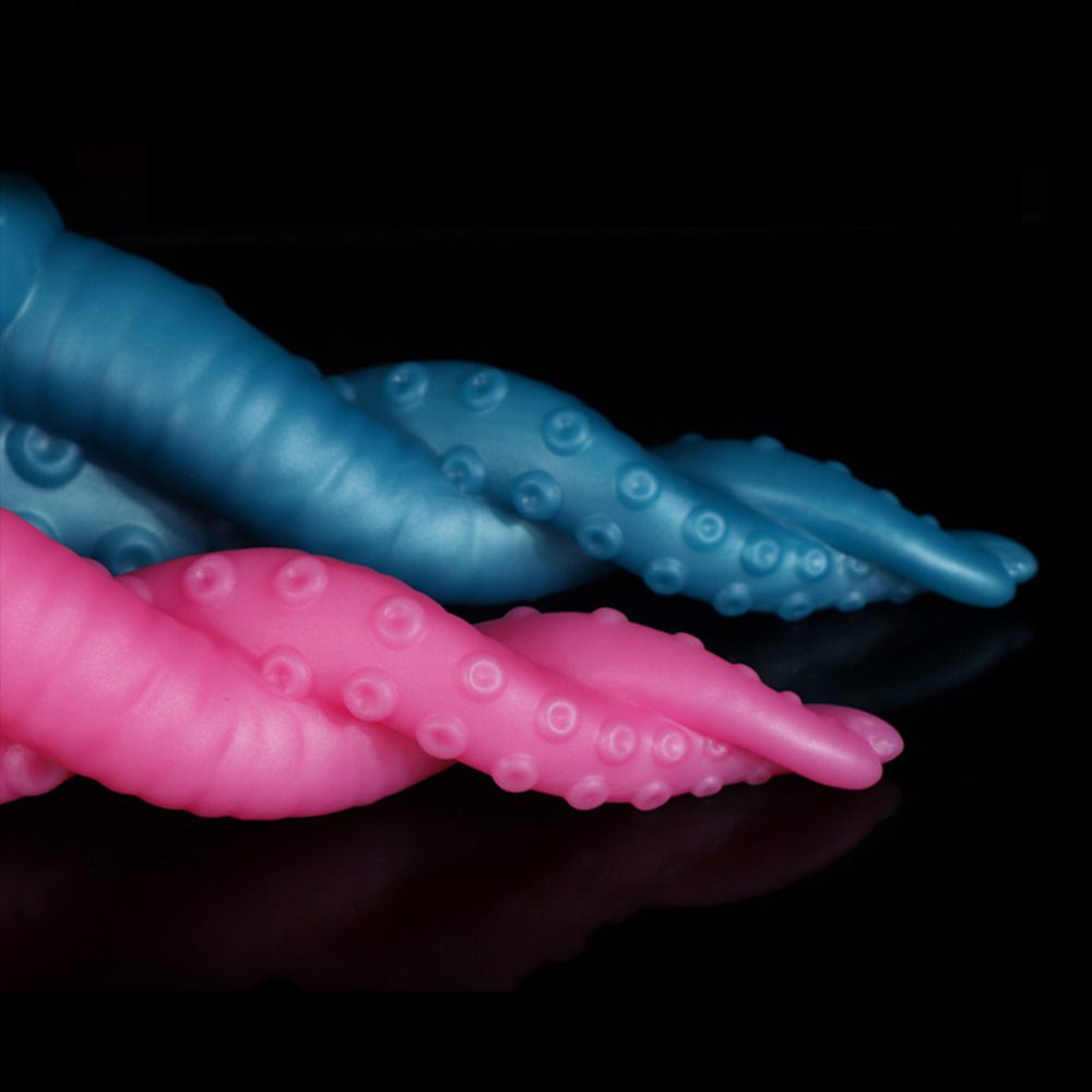 TaRiss's クラーケン アナルプラグ 吸盤付き 触手形 突起あり シリコン ゴールド 5.3cmx22.5cm - TaRiss's