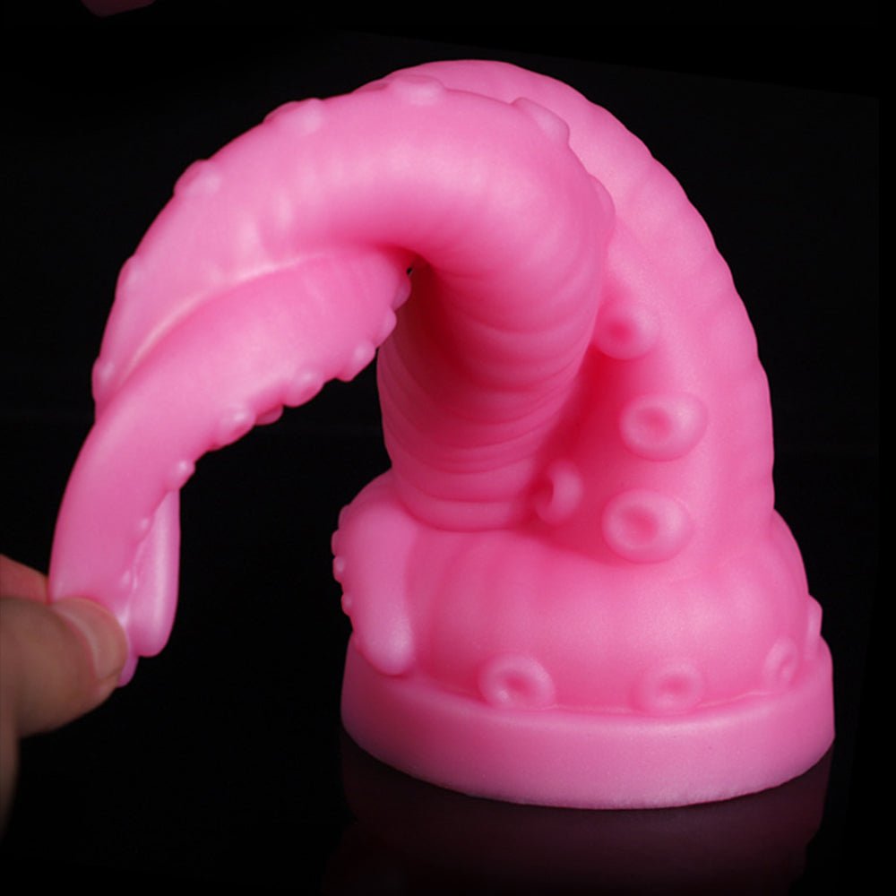 TaRiss's クラーケン アナルプラグ 吸盤付き 触手形 突起あり シリコン ゴールド 5.3cmx22.5cm - TaRiss's