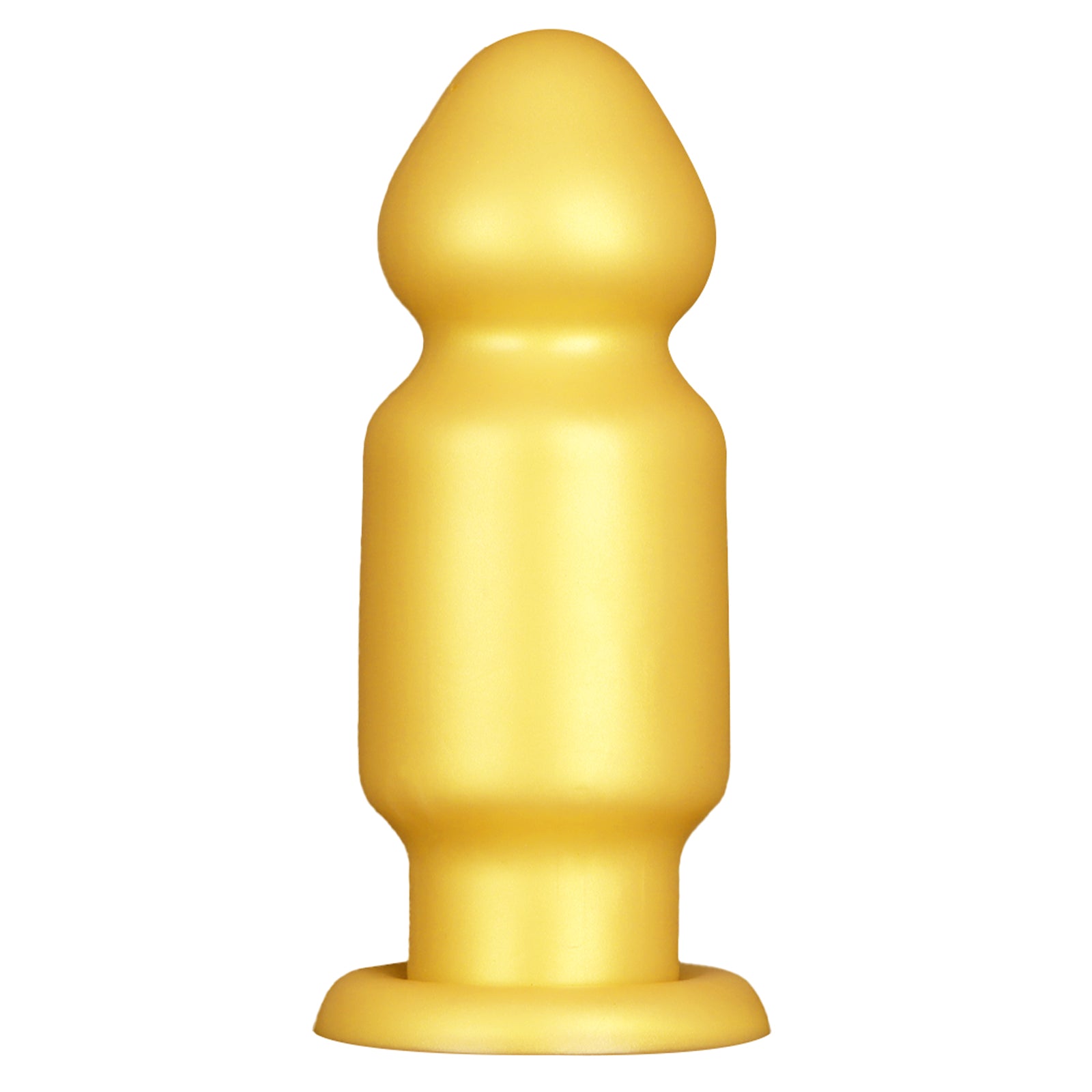 TaRiss's アナルプラグ 凹凸なし 円柱形 吸盤付き 液体シリコン ゴールド - TaRiss's