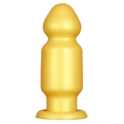 TaRiss's アナルプラグ 凹凸なし 円柱形 吸盤付き 液体シリコン ゴールド - TaRiss's