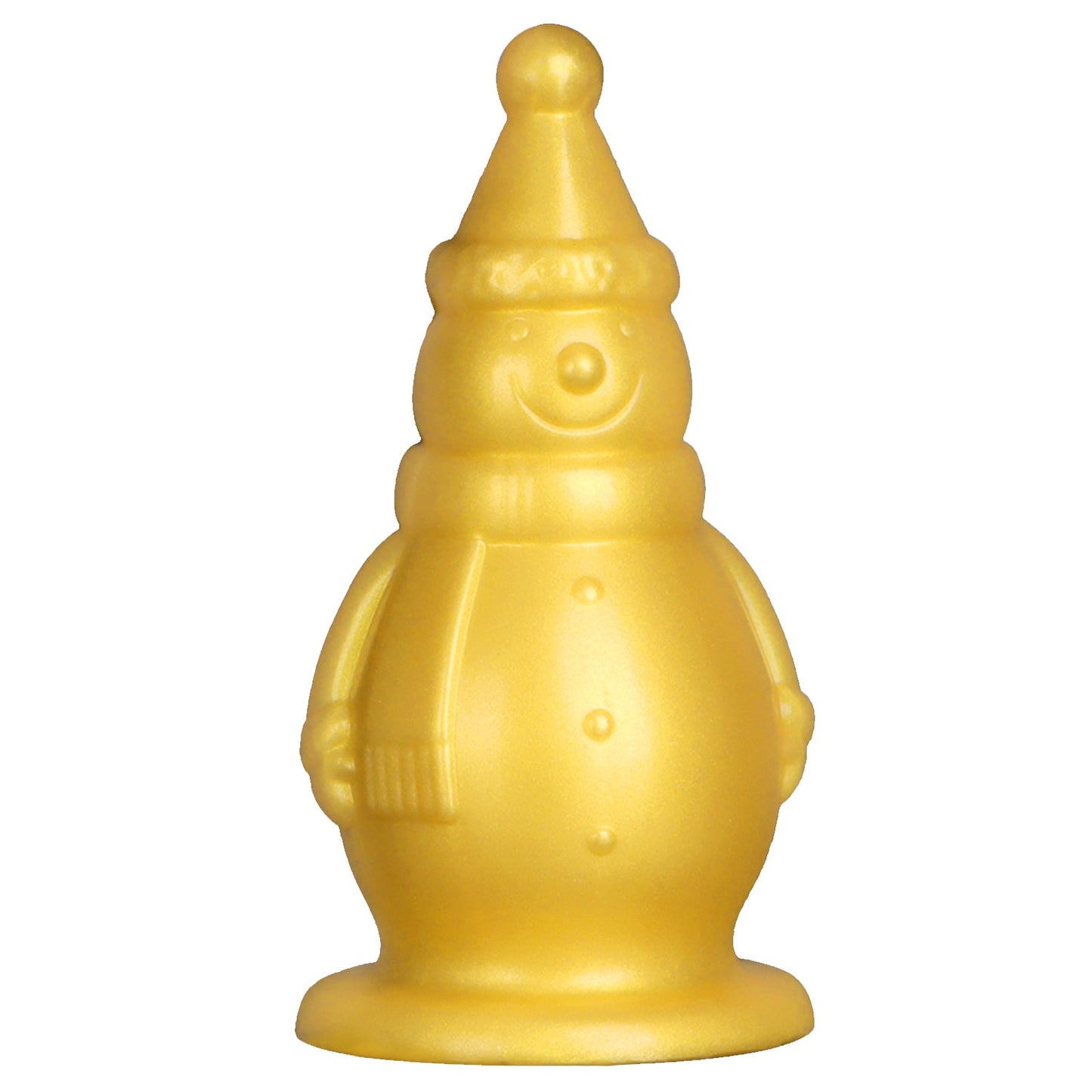 TaRiss's 雪ダルマ アナルプラグ 凹凸あり 吸盤付き 液体シリコン ゴールド - TaRiss's