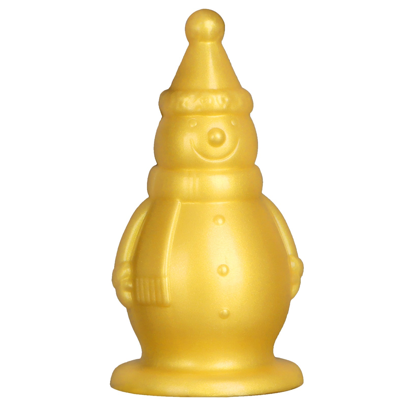 TaRiss's 雪ダルマ アナルプラグ 凹凸あり 吸盤付き 液体シリコン ゴールド - TaRiss's