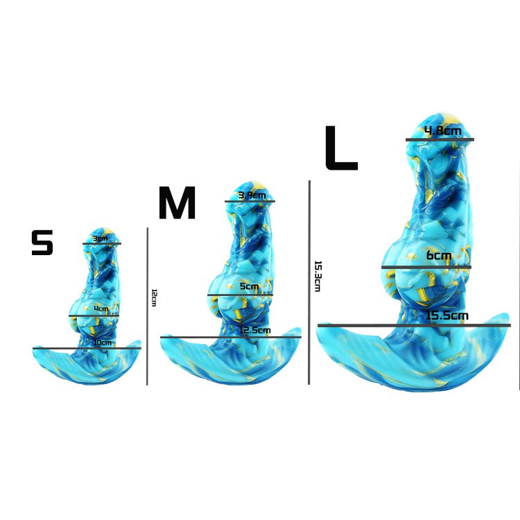 TaRiss's ディルド 凹凸あり アナル拡張 アンカー形台座 液体シリコン - TaRiss's