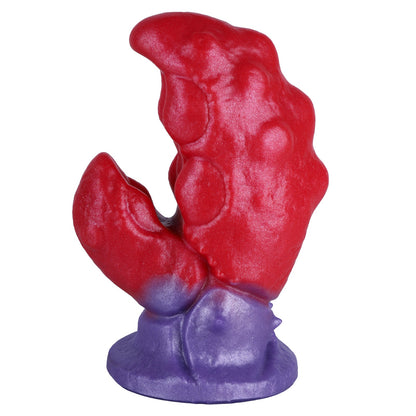 TaRiss's 蟹の鉗脚 アナルプラグ 強力吸盤 凹凸あり 液体シリコン レッド パープル - TaRiss's