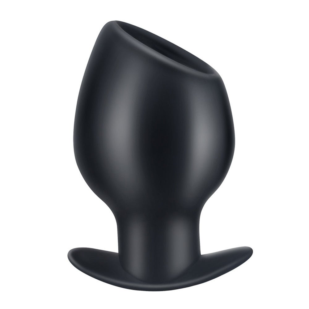 TaRiss's 貫通式アナルプラグ アンカー形台座 カップ形 多種用途 シリコン製 ブラック - TaRiss's