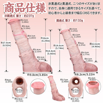 TaRiss's ペニスサック 陰茎袖 ペニスリング 液体シリコン - TaRiss's