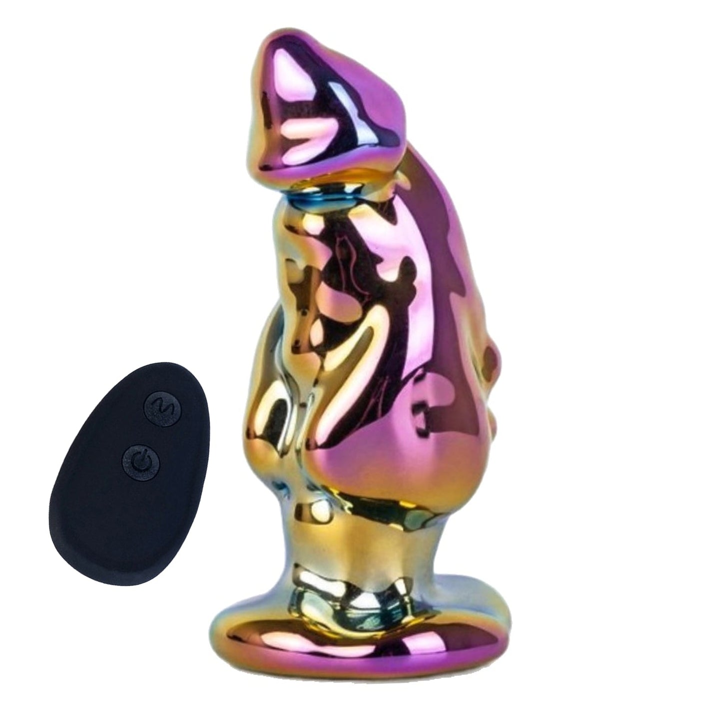 TaRiss's アナルバイブ アナルプラグ 7種類振動モード 台座あり リモコン付き ガラス製 - TaRiss's