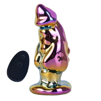 TaRiss's アナルバイブ アナルプラグ 7種類振動モード 台座あり リモコン付き ガラス製 - TaRiss's