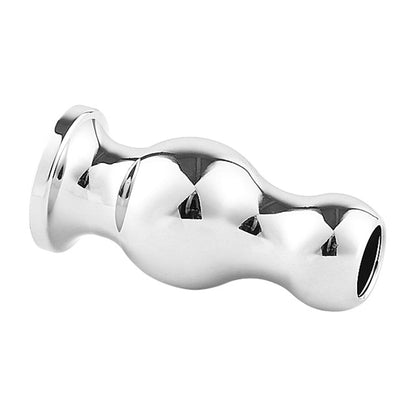 TaRiss's 中空式アナルプラグ 貫通式 アナル拡張 アナル開発 浣腸用可 台座付き 瓢箪形 ステンレス製 - TaRiss's