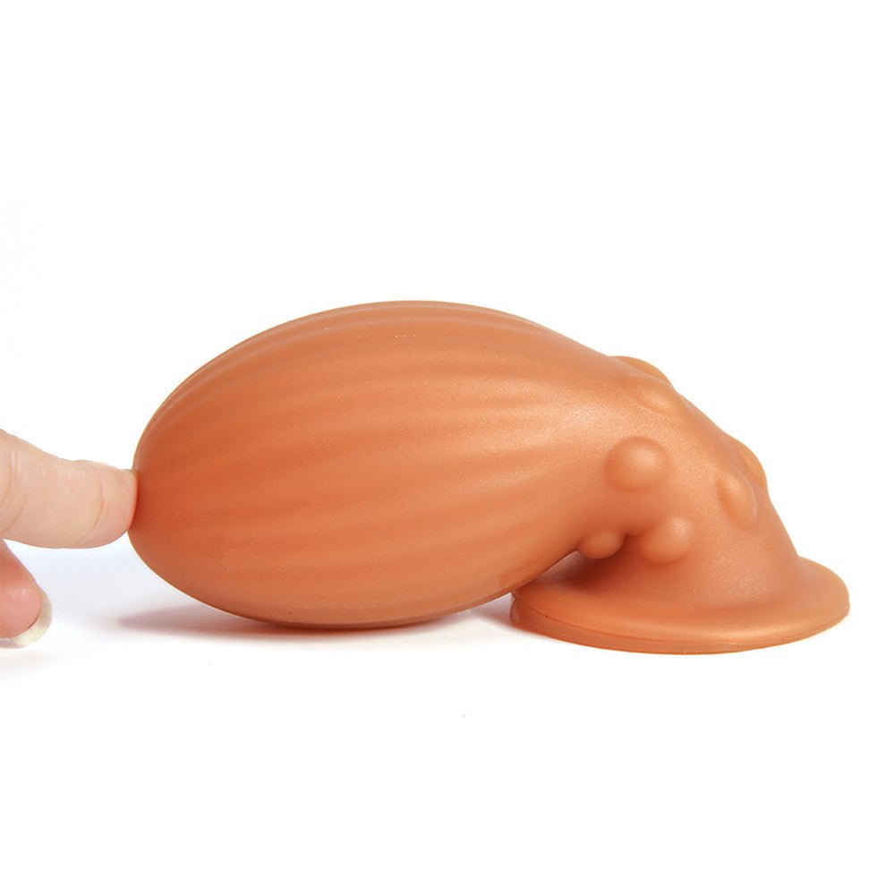 TaRiss's アナルプラグ 卵形 吸盤付き イボと凹凸付き シリコン - TaRiss's