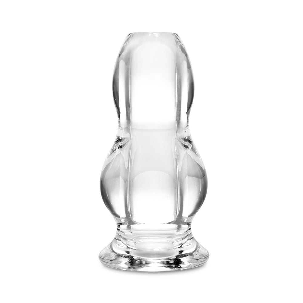 TaRiss's 中空式アナルプラグ 貫通式 アナル拡張 前立腺開発 瓢箪形 アクリル樹脂 台座あり クリア - TaRiss's