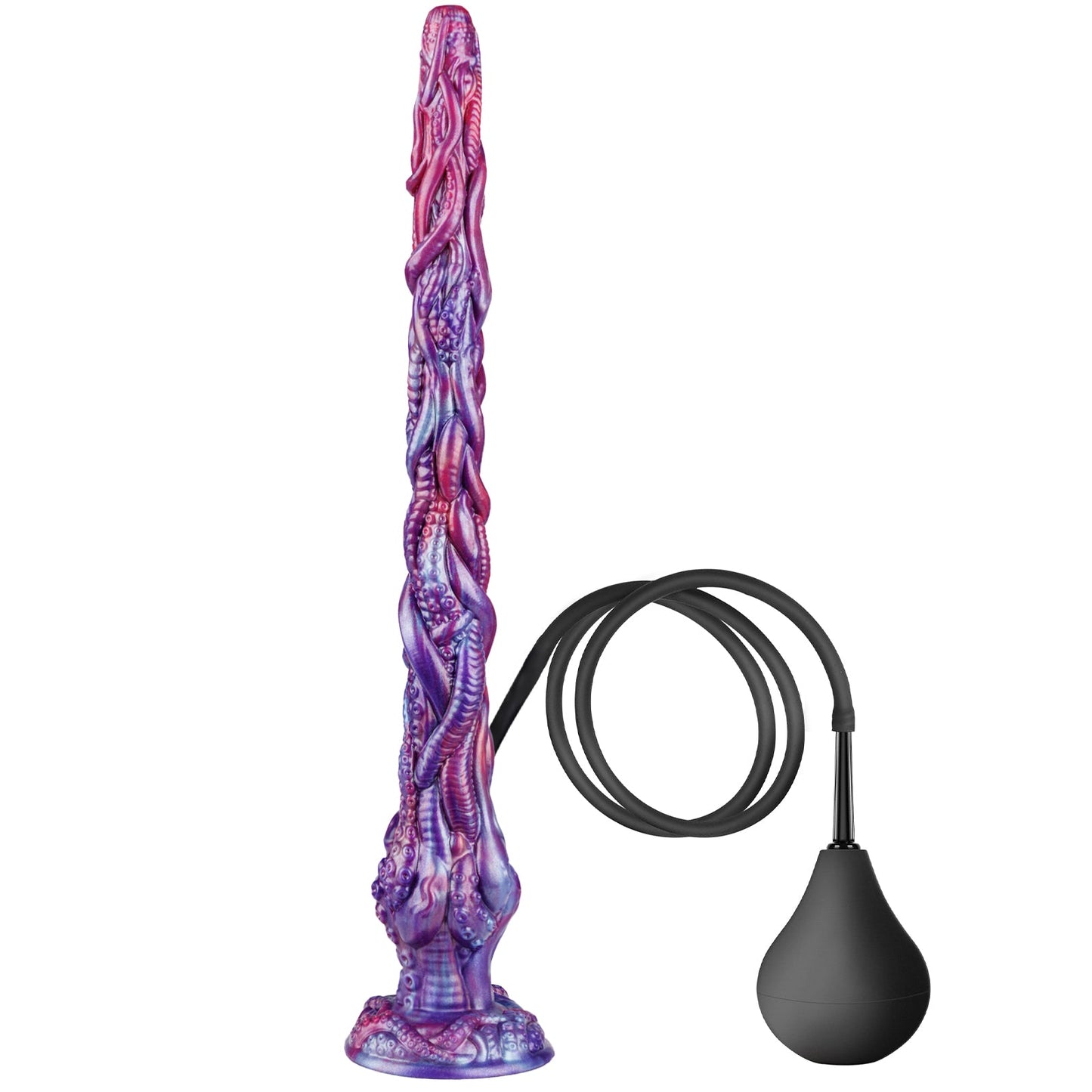 TaRiss's 貫通式アナルプラグ 模擬射精付き 凹凸あり 吸盤付き 液体シリコン - TaRiss's