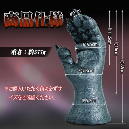 TaRiss's ニーズヘッグ アナルプラグ 凹凸あり 吸盤付き シリコン 7.3cmx22cm - TaRiss's