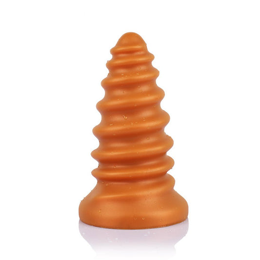 TaRiss's ネジ アナルプラグ 吸盤付き ネジ山形 シリコン - TaRiss's