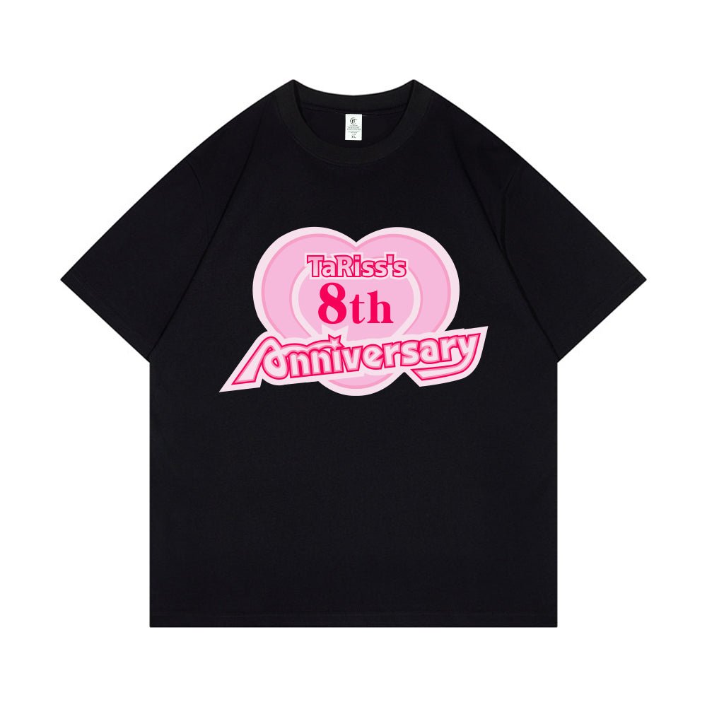 TaRiss's 8周年記念グッズ 記念Tシャツ オーバーサイズ コットン - TaRiss's