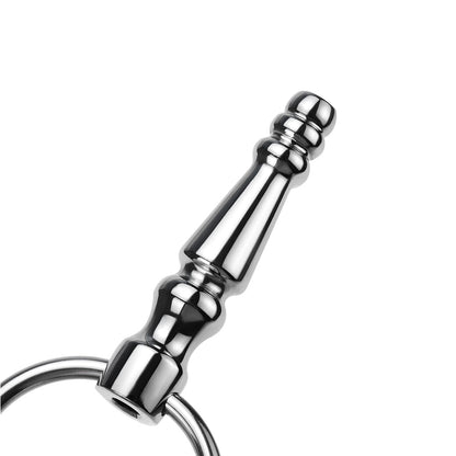 TaRiss's 貫通式尿道プラグ 尿道ビーズ 尿道ブジー 尿道責め 尿道拡張 貫通式 ビーズあり ダブルリング付き ステンレス製 上級者向け - TaRiss's