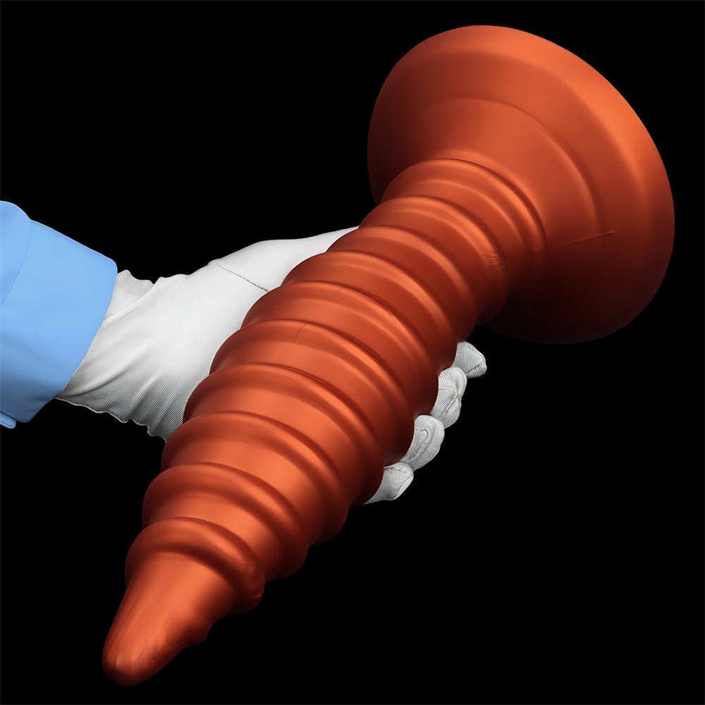 TaRiss's アナルプラグ 吸盤付き ネジ山形 液体シリコン - TaRiss's