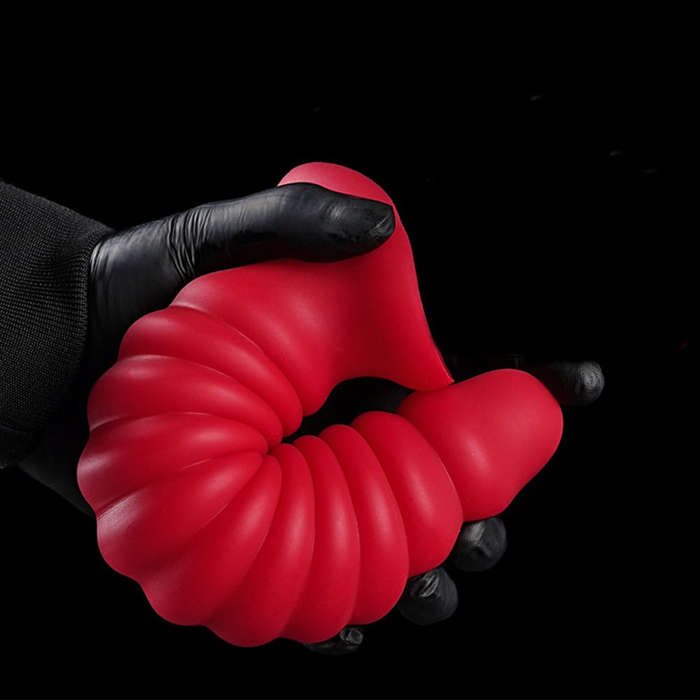 TaRiss's アナルプラグ ネジ山形 凹凸あり 吸盤付き 液体シリコン - TaRiss's