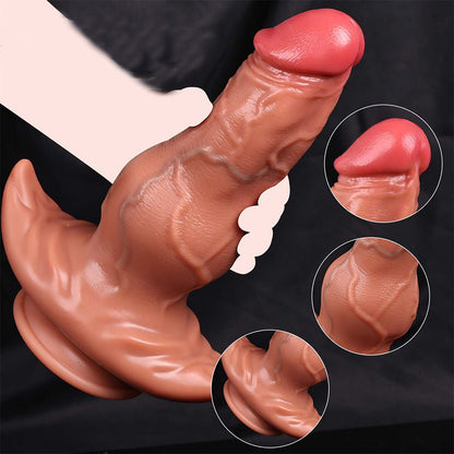 TaRiss's ディルド 突起あり 吸盤付き 液体シリコン - TaRiss's