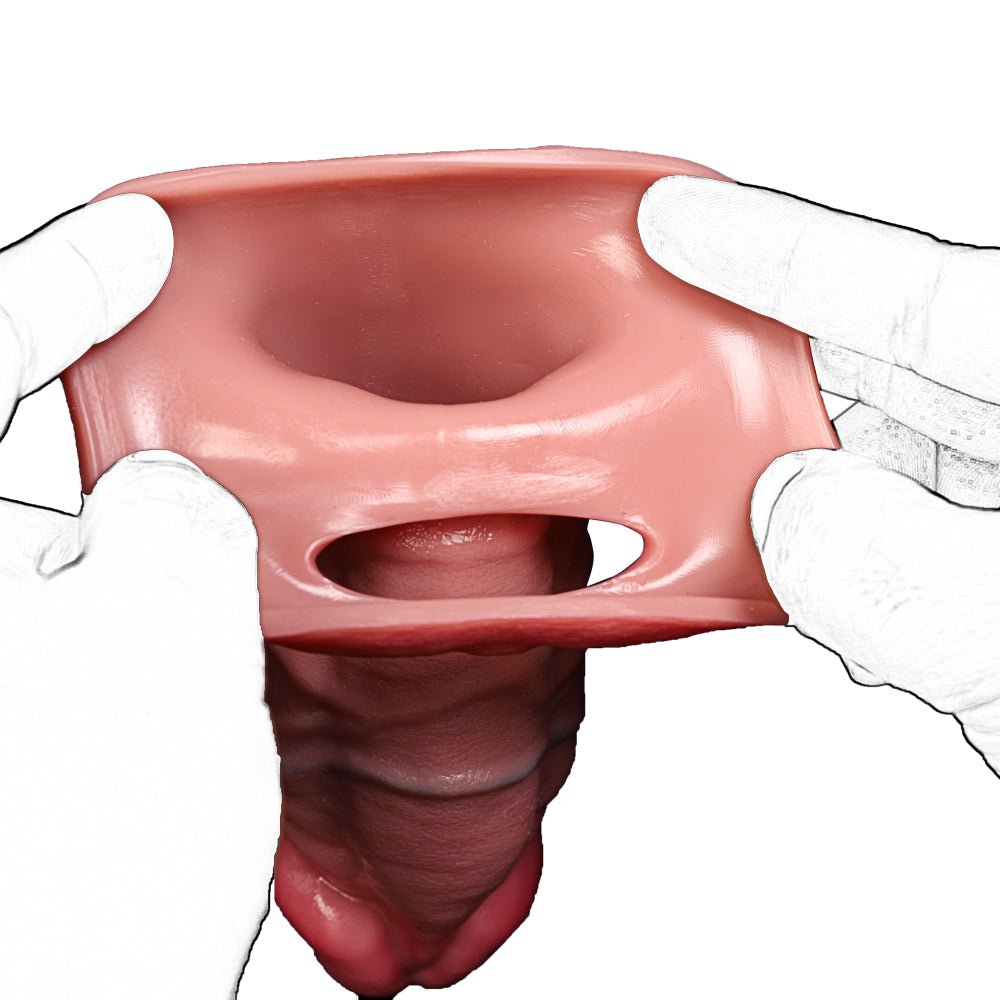 TaRiss's ペニスサック 陰茎袖 非貫通式 ペニスリング 液体シリコン - TaRiss's