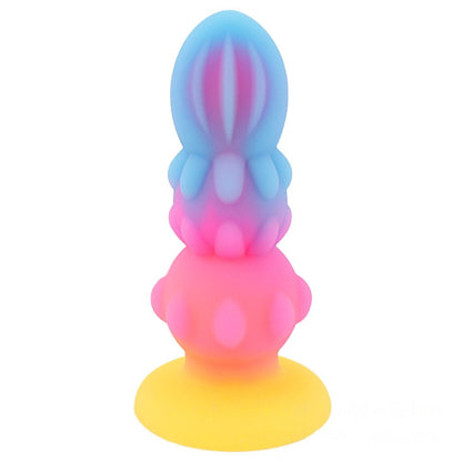 TaRiss's サボテン アナルビーズ アナルプラグ イボ付き 吸盤あり 夜光可能 シリコン ピンク ブルー パープル イエロー - TaRiss's