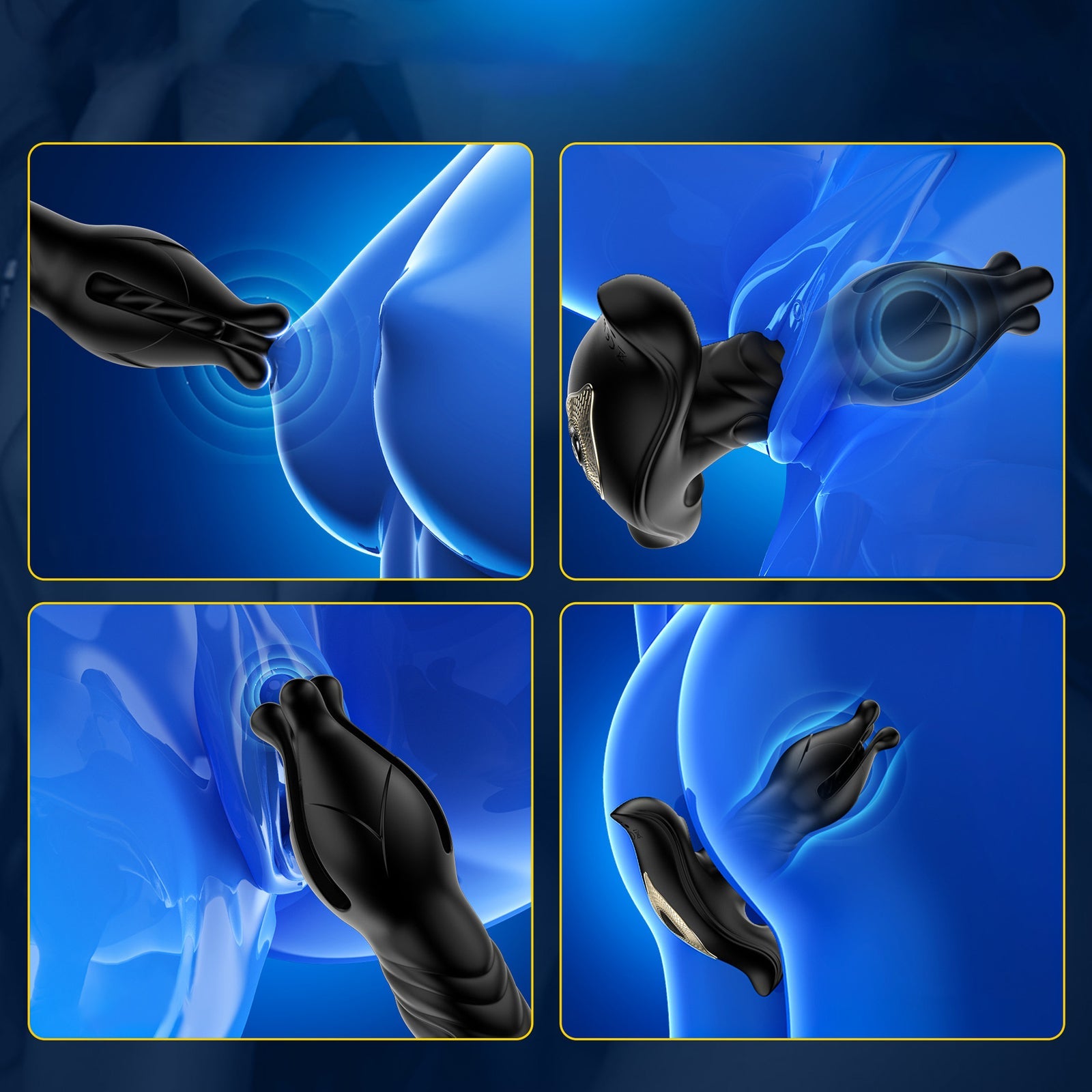 TaRiss's アナルバイブ バイブレータ アナル拡張 リモコン付き 9段階振動モードと9種類の拡張モード 磁石吸引で充電 シリコン - TaRiss's