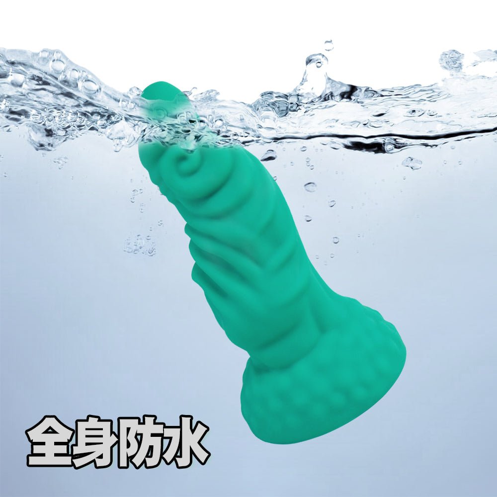 TaRiss's バフォメット アナルプラグ アナル開発 Gスポット刺激 イボ付き 凹凸あり 吸盤付き シリコン グリーン 23,7cmx7.4cm - TaRiss's