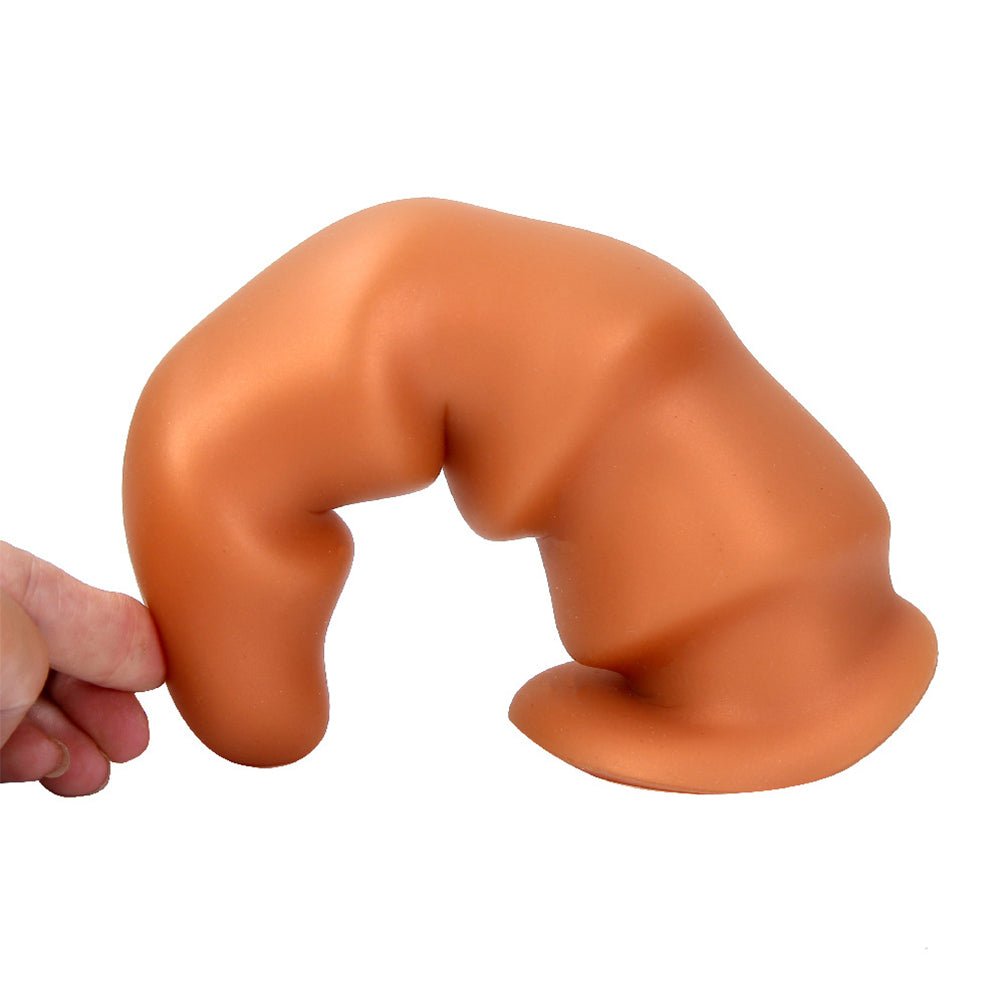 TaRiss's たけのこ アナルプラグ アナル開発 Gスポット刺激 吸盤付き 凹凸あり シリコン ローズゴールド - TaRiss's