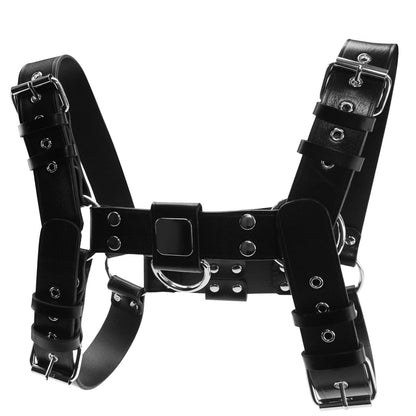 TaRiss's 胸ストラップ ボンテージ束縛 拘束具 レザー ハーネス SM メンズ 調節可能 - TaRiss's