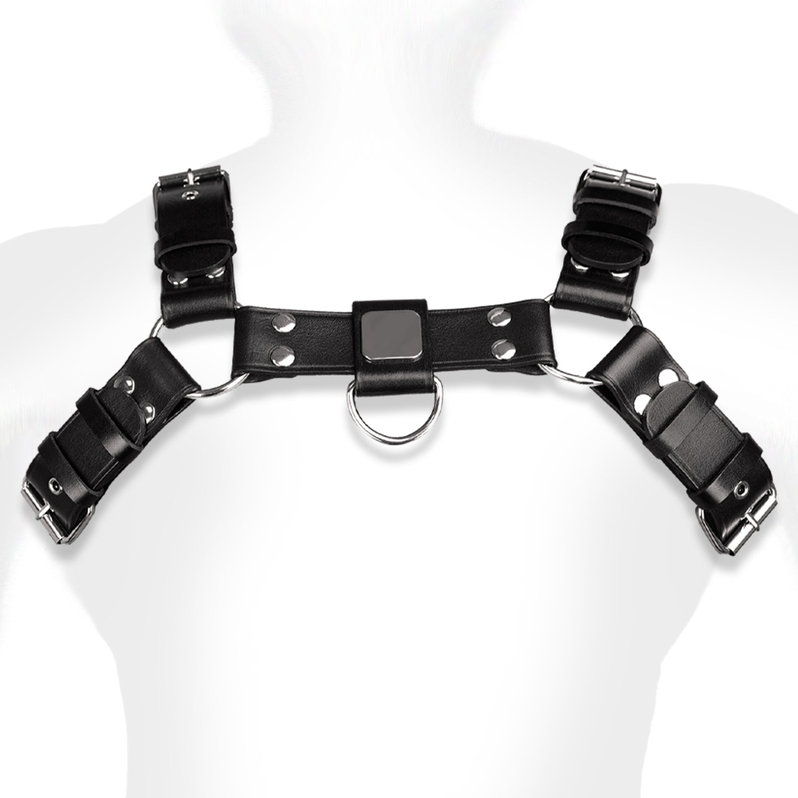 TaRiss's 胸ストラップ ボンテージ束縛 拘束具 レザー ハーネス SM メンズ 調節可能 - TaRiss's