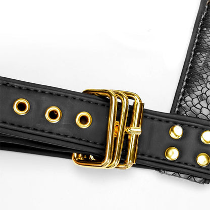 TaRiss's 束縛衣 ボンテージ束縛 拘束具 レザー ハーネス SM メンズ 調節可能 レザー - TaRiss's