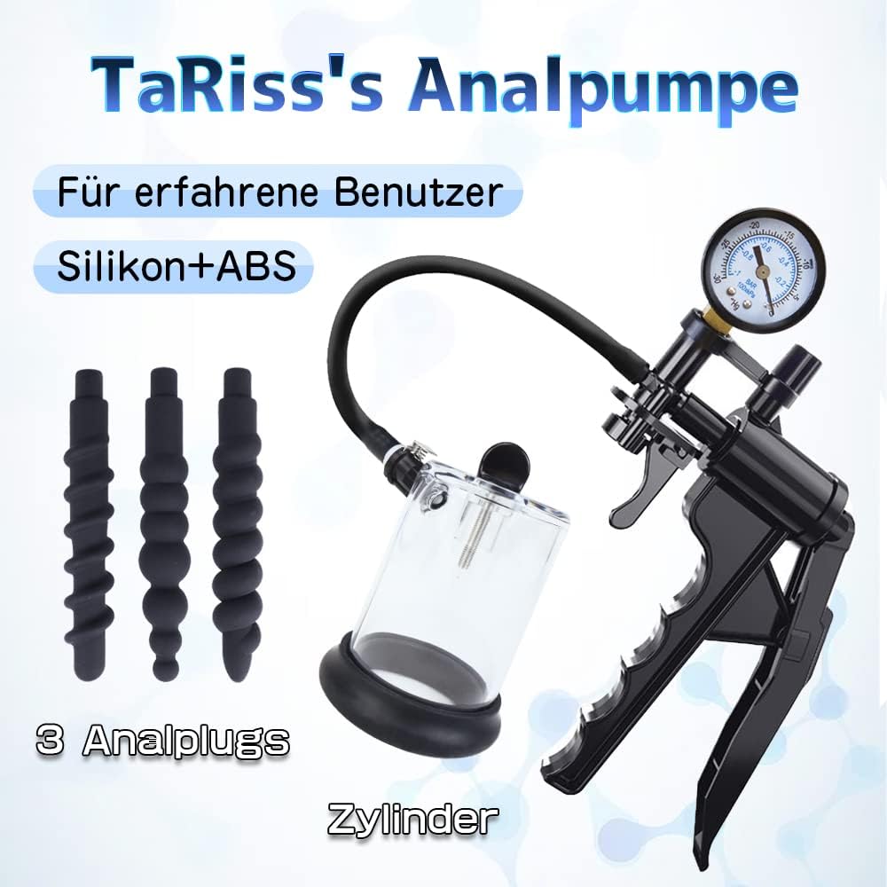 TaRiss's Pompe anale Plug anal souple avec ventouse sous vide Rosebud Drill Cylindre pour dilatation anale - TaRiss`s