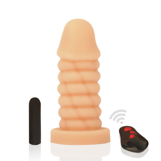 TaRiss's Dildo with Vibrator Vibrator with 10 Vibration Modes Plug with Suction Cup Design Beige - TaRiss`s