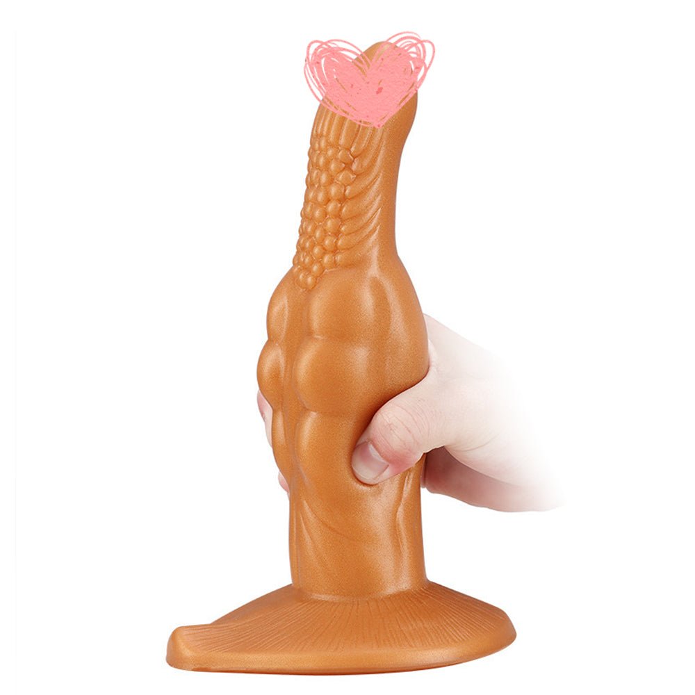 MAPARON アナルプラグ イボ付き 吸盤付き 凹凸あり シリコン 5.3cmx22cm - TaRiss's