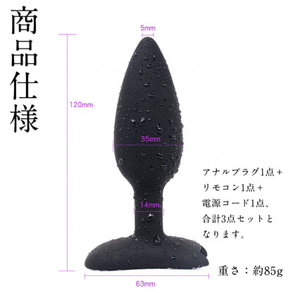 TaRiss's 3点セット 低周波マッサージ 電撃アナルプラグ - TaRiss's