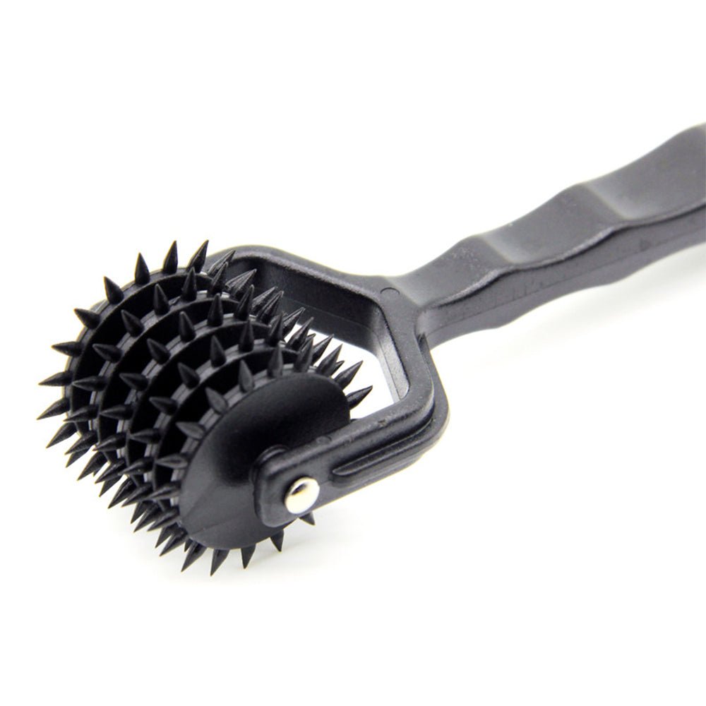 TaRiss's ピンローラー ピンホイール ダブルローラー 針付き 性感帯 乳首責め ペニス責め ABS ブラック - TaRiss's