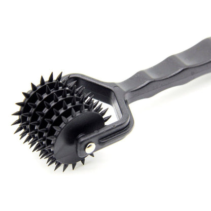 TaRiss's ピンローラー ピンホイール ダブルローラー 針付き 性感帯 乳首責め ペニス責め ABS ブラック - TaRiss's