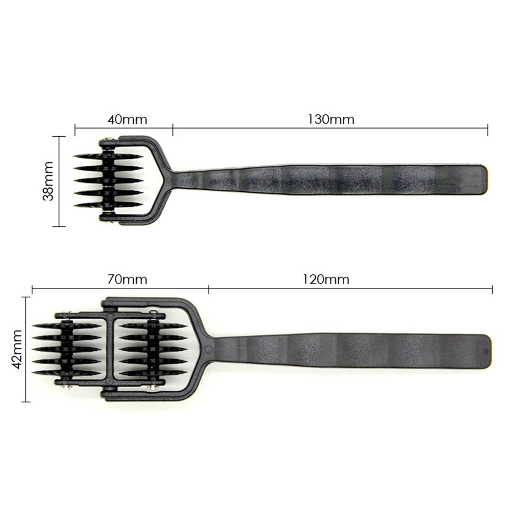 TaRiss's ピンローラー ピンホイール ダブルローラー 針付き 性感帯 乳首責め ペニス責め ABS ブラック - TaRiss's